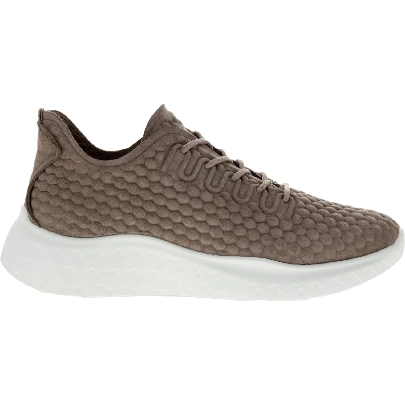 Women's Ecco Therap Lace Taupe Leather Neon - Accent Sneaker Look  