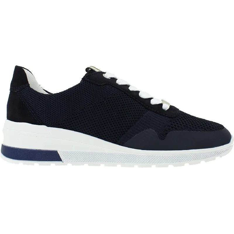 Women's Ara Nassau Blau Suede/Mesh Hip - Hop Sneaker Style  