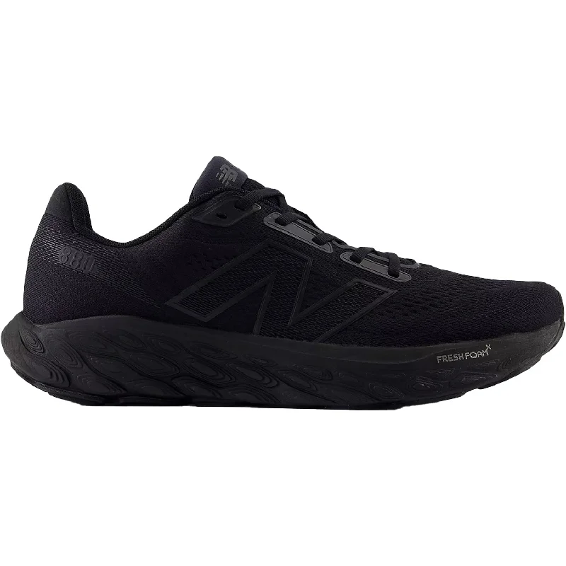 Men's New Balance M880K14 Fresh Foam X 880v14 Black/Black Metallic/Black Mesh Leather Driving Shoe Style Men's New Balance M880K14 Fresh Foam X 880v14 Black/Black Metallic/Black Mesh Leather Driving Shoe Style