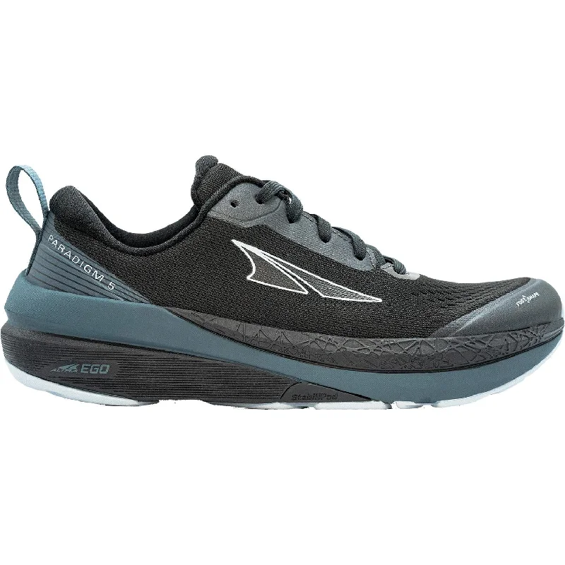 Women's Altra Paradigm 5 Black Fabric Mesh Zip - Up Boot Style  