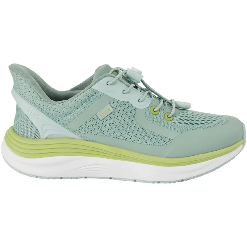 Women's Kizik London Surf Spray/Granite Green Mesh Art Deco - Inspired Shoe Look  