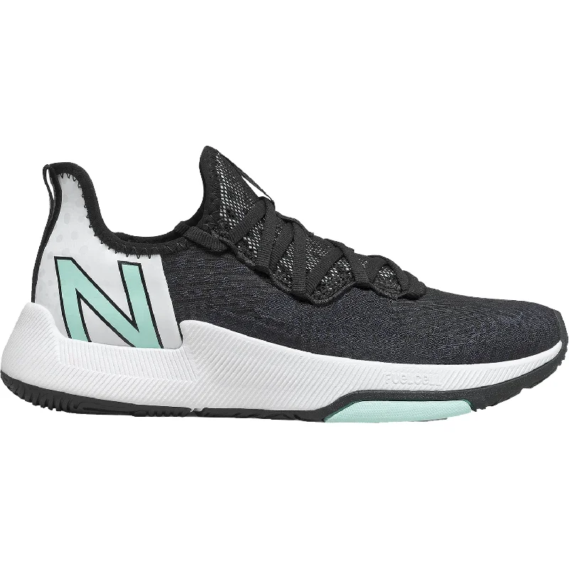 Women's New Balance WXM100LK FuelCell Trainer Black/Outerspace/White Mint Knit Mesh Two - Tone Shoe Design Women's New Balance WXM100LK FuelCell Trainer Black/Outerspace/White Mint Knit Mesh Two - Tone Shoe Design