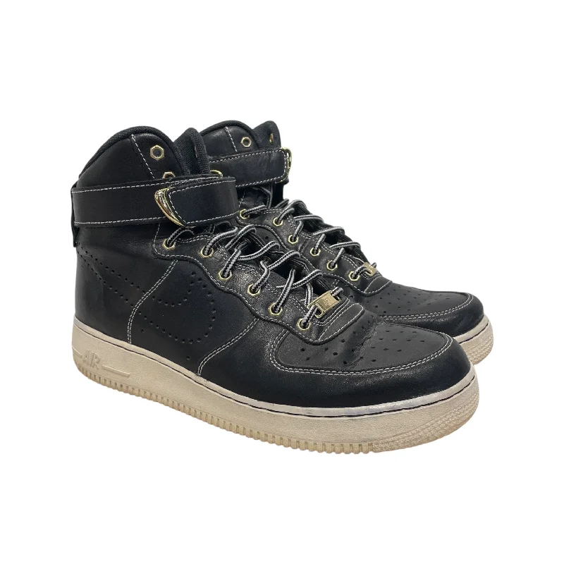 NIKE/AIR FORCE 1 HIGH 07 LV8 WB/Hi-Sneakers/US 9.5/Leather/BLK/882096-001 Striped Shoe Style NIKE/AIR FORCE 1 HIGH 07 LV8 WB/Hi-Sneakers/US 9.5/Leather/BLK/882096-001 Striped Shoe Style