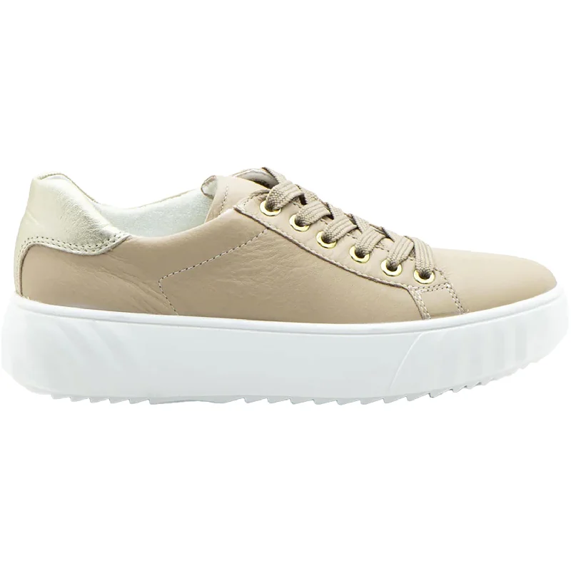 Women's Ara Mikky Sand Calf Leather Monochromatic Shoe Look  
