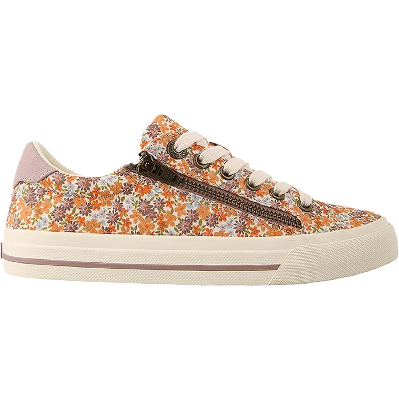 Women's Taos Z Soul Peach Floral Multi Canvas Buckle -