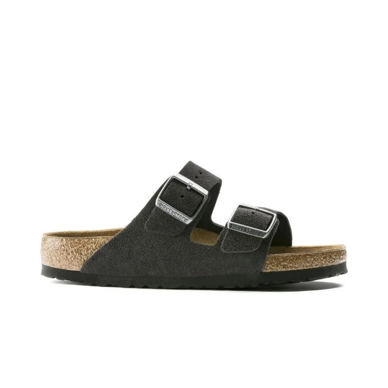 Birkenstock Arizona Soft Footbed - Velvet Gray Suede Athleisure Derby Style  