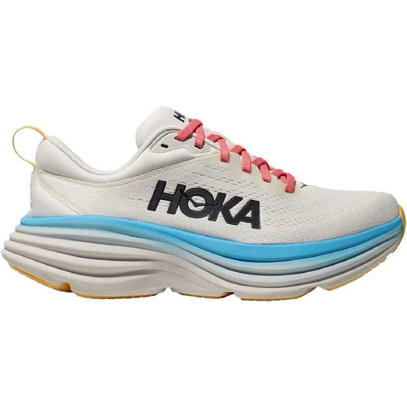 Women's Hoka Bondi 8 Blanc De Blanc/Swim Day Mesh Mesh Bespoke Shoe Aesthetic 