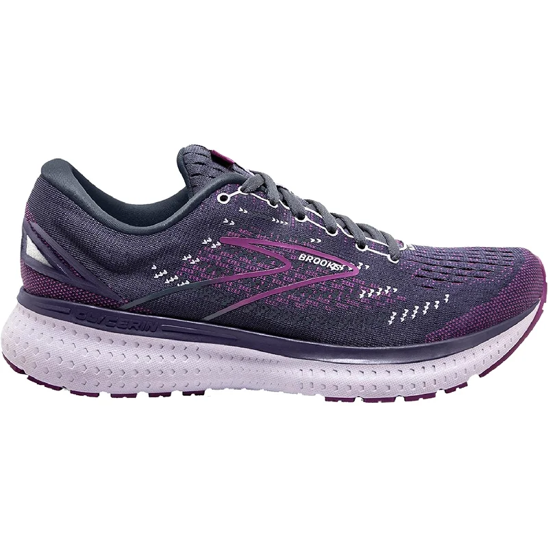 Women's Brooks Glycerin 19 Ombre/Violet/Lavender Mesh Patchwork Shoe Aesthetic  