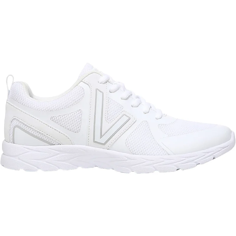 Women's Vionic Miles II White Mesh Suede Desert Boot 