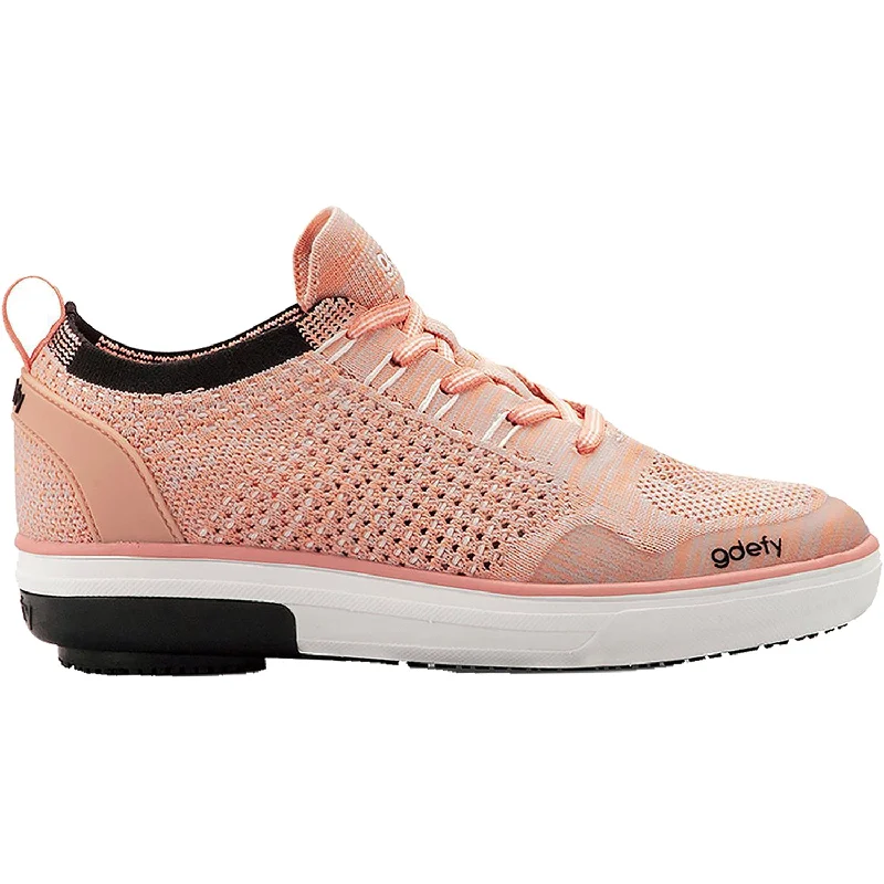 Women's Gravity Defyer G-Defy Jenni Pink Mesh Fabric Striped Shoe Style  