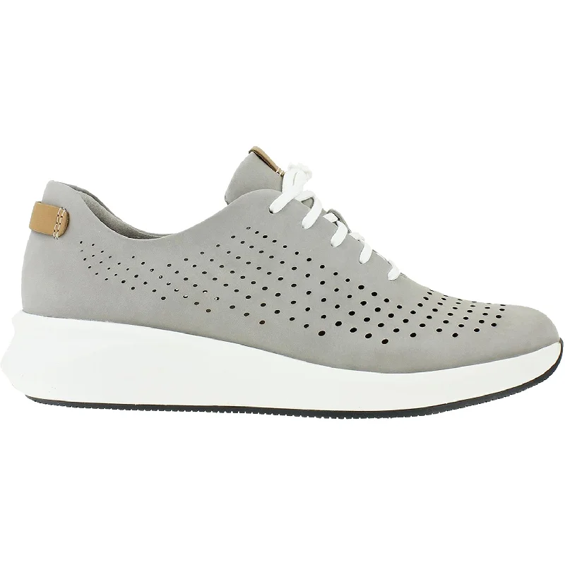 Women's Clarks Un Rio Tie Stone Nubuck Two - Tone Shoe Design  