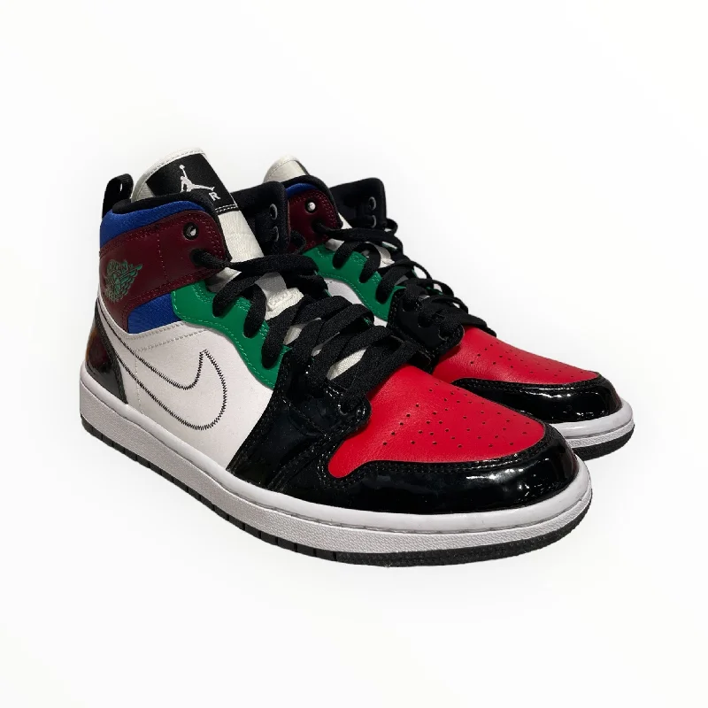 Jordan/Hi-Sneakers/US 10/Leather/MLT/JORDAN 1 MID MULTI Buckle -