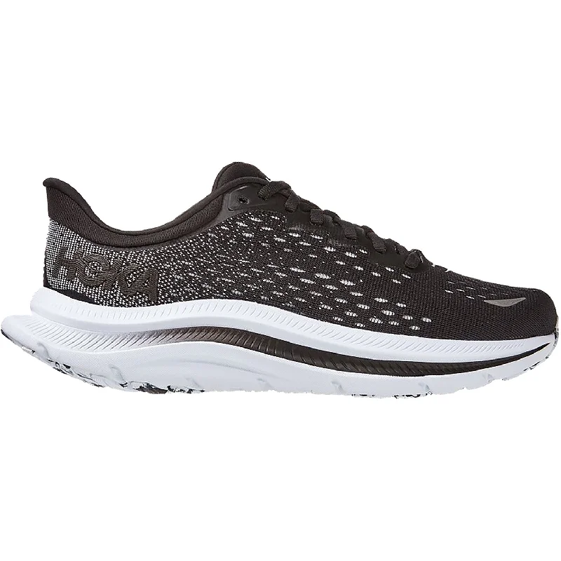 Women's Hoka One One Kawana Black/White Mesh Ankle - High Military Boot Style  