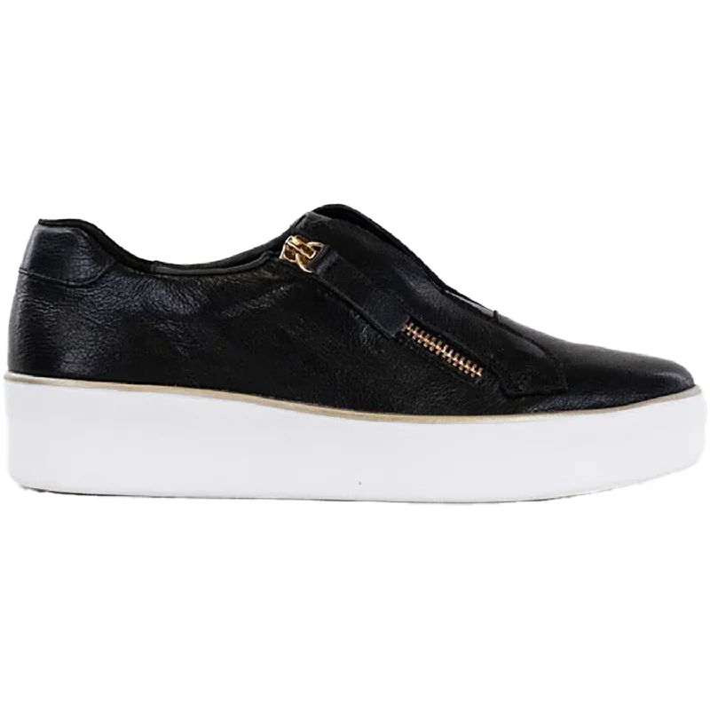 Women's Ziera Zikta White Sole/Black Leather Upcycled Shoe Look  