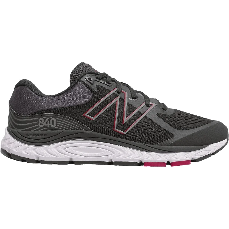 Men's New Balance M840BR5 Black/Horizon Synthetic Mesh Comfortable Derby Style  