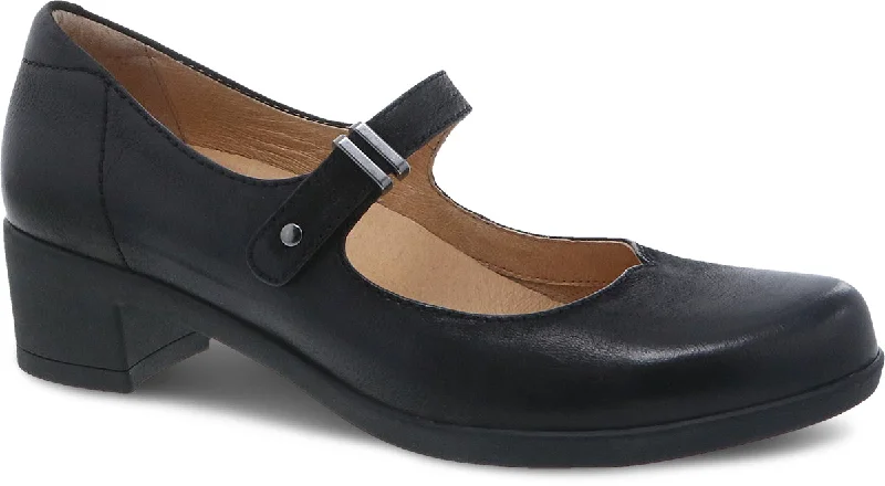 Callista Black Burnished Nubuck Retro Plimsoll Style  