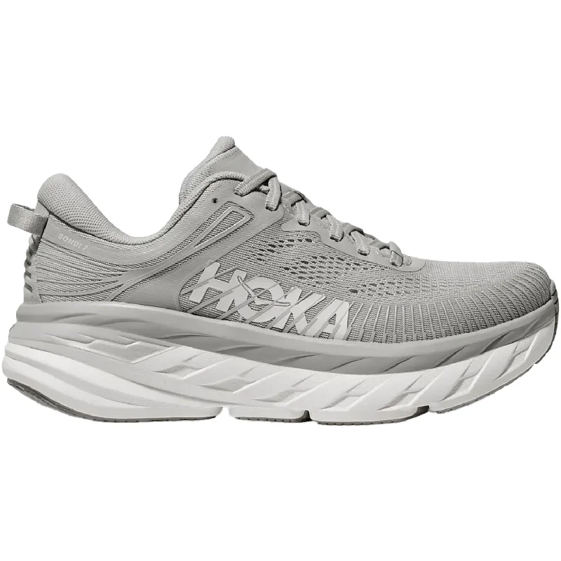 Men's Hoka Bondi 7 Harbor Mist/White Mesh Dressy Chelsea Boot Style 