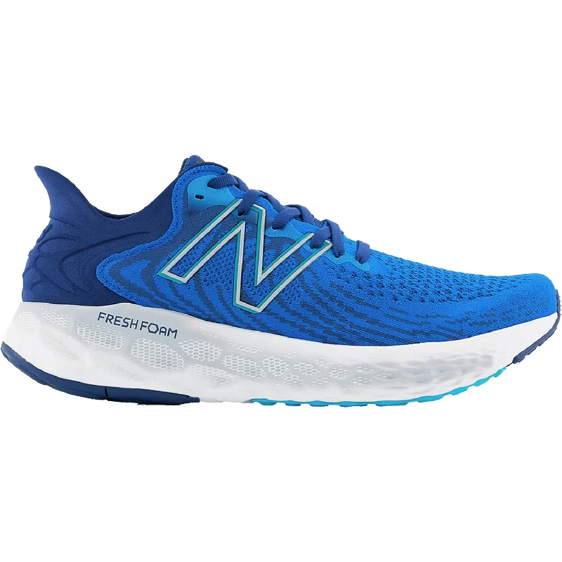 Men's New Balance Fresh Foam M1080S11 Wave Blue Synthetic/Mesh Loose - Fit Slipper Style Men's New Balance Fresh Foam M1080S11 Wave Blue Synthetic/Mesh Loose - Fit Slipper Style