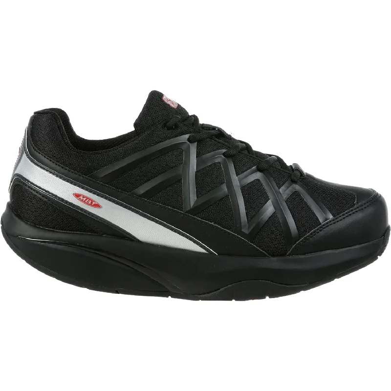 Men's MBT Sport 3X Black Synthetic/Mesh Embroidered Cowboy Boot Design  