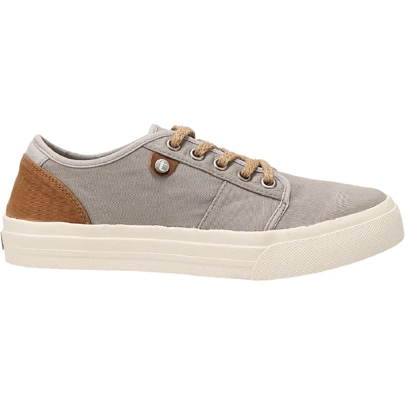 Women's Taos Super Soul Grey/Whiskey Vintage Canvas Chunky Platform Sneaker Style  