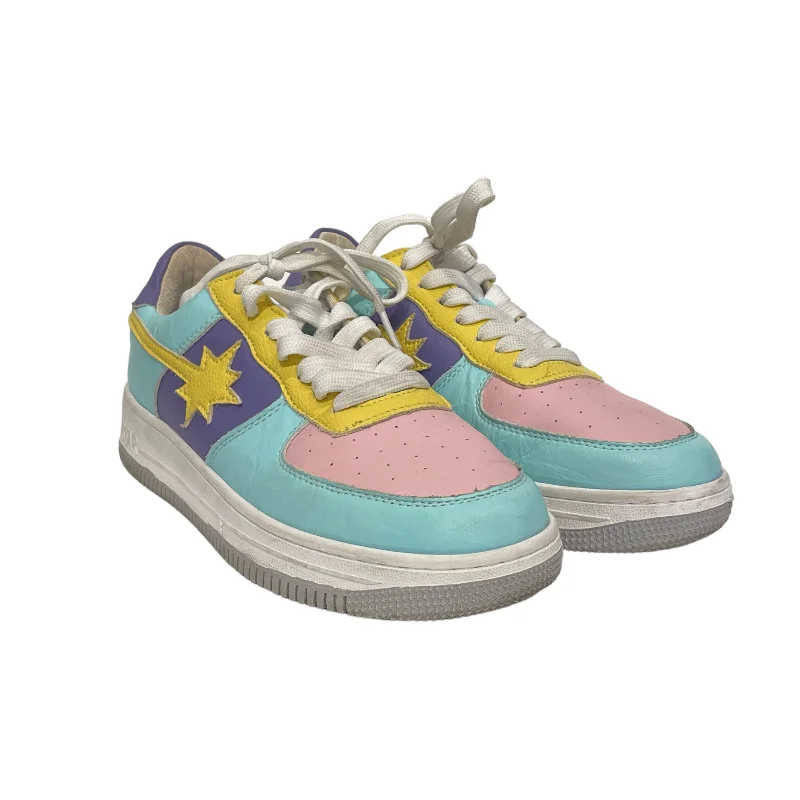 STAR WALK/Low-Sneakers/US 6/Faux Leather/MLT/ Rubber - Sole Plimsoll Look  