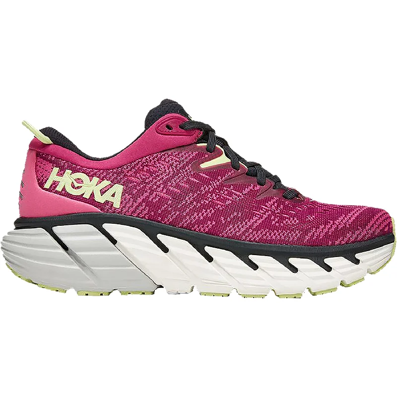 Women's Hoka Gaviota 4 Festival Fuchsia/Blue Graphite Mesh Ankle - High Military Boot Style Women's Hoka Gaviota 4 Festival Fuchsia/Blue Graphite Mesh Ankle - High Military Boot Style