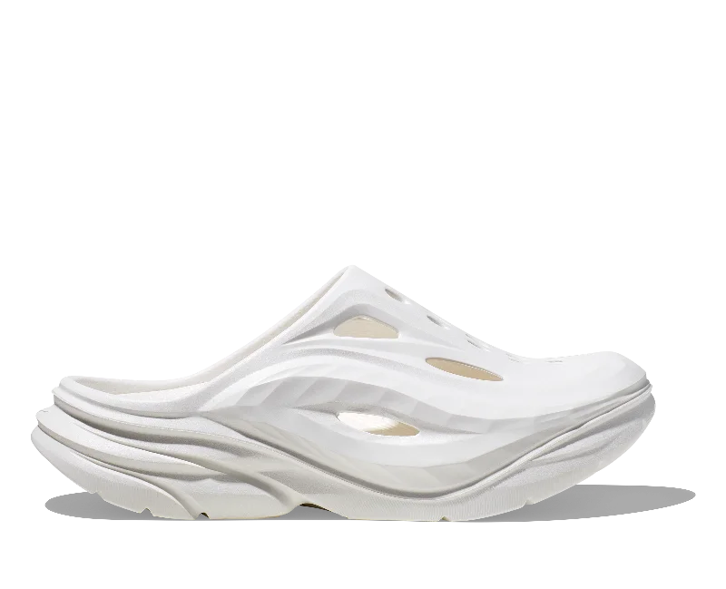 Hoka Ora Recovery Mule White White Unisex Comfortable Derby Style  