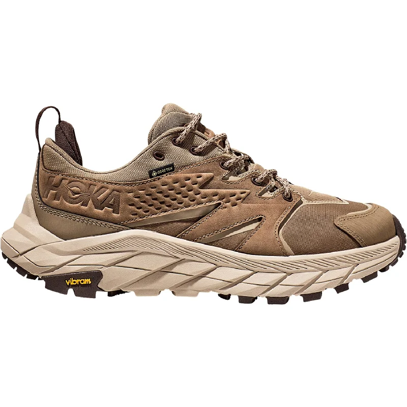 Men's Hoka Anacapa Low GTX Dune/Oxford Tan Nubuck/Mesh Elastic - Sided Chelsea Look Men's Hoka Anacapa Low GTX Dune/Oxford Tan Nubuck/Mesh Elastic - Sided Chelsea Look