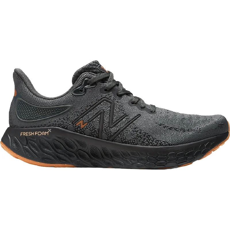 Men's New Balance Fresh Foam X M108012K Blacktop/Black/Copper Metallic Mesh Two - Tone Shoe Design Men's New Balance Fresh Foam X M108012K Blacktop/Black/Copper Metallic Mesh Two - Tone Shoe Design