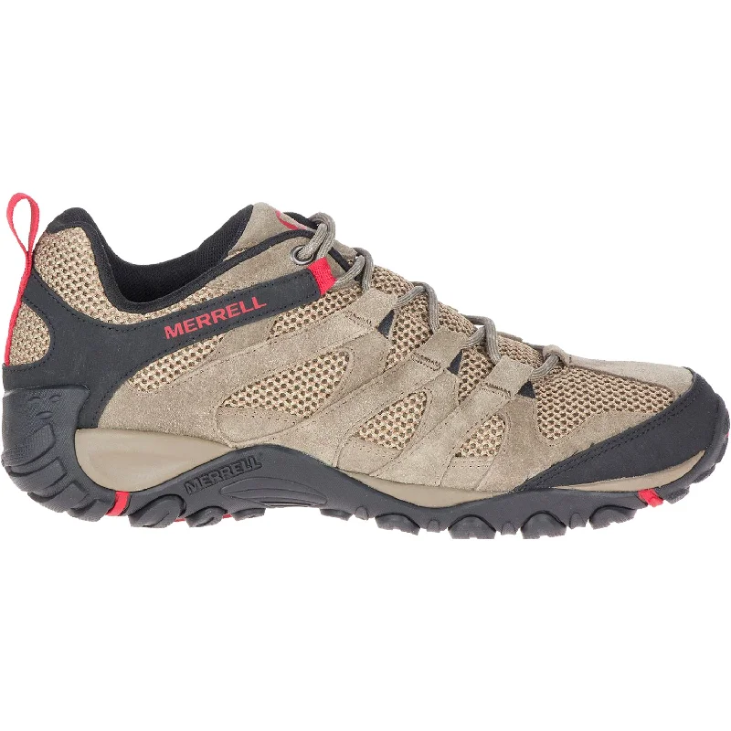 Men's Merrell Alverstone Boulder Suede/Mesh Performance Running Sneaker Look  