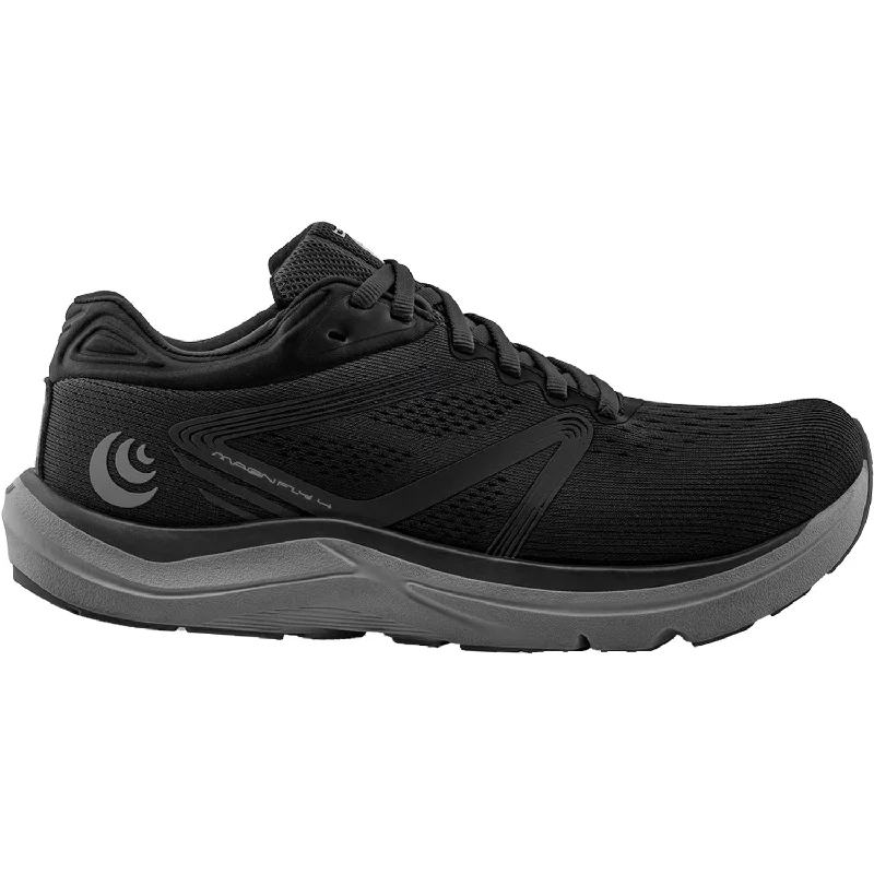 Men's Topo Magnifly 4 Black/Charcoal Mesh Brogue Oxford Aesthetic 