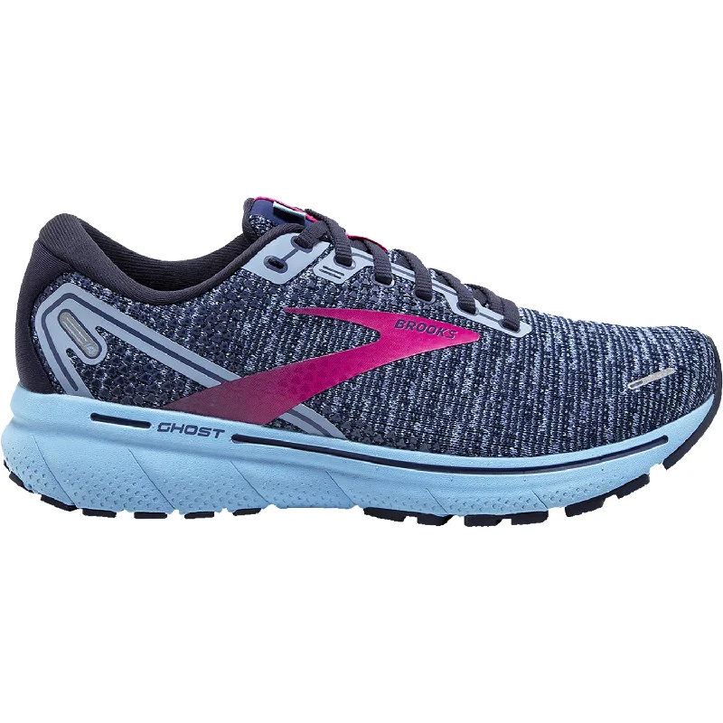 Women's Brooks Ghost 14 Peacoat/Blissful Blue/Fuchsia Mesh Suede Desert Boot 