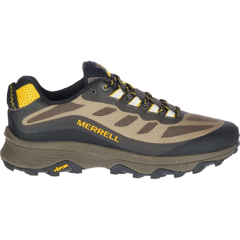 Men's Merrell Moab Speed Walnut Mesh Lightweight Tennis Sneaker Look  