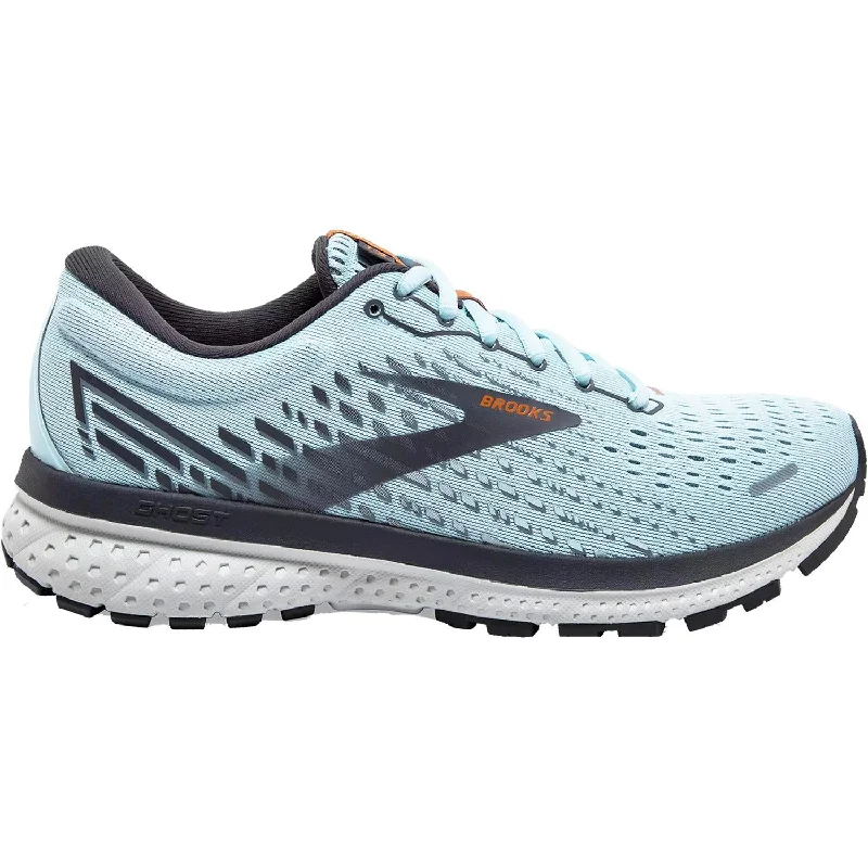Women's Brooks Ghost 13 Light Blue/Blackened Peral/White Mesh Edwardian Shoe Look  