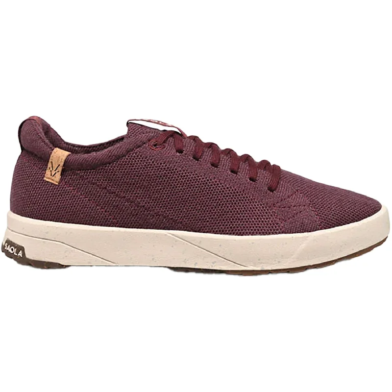 Women's Saola Cannon Knit 2.0 Wine Wool Art Deco - Inspired Shoe Look  