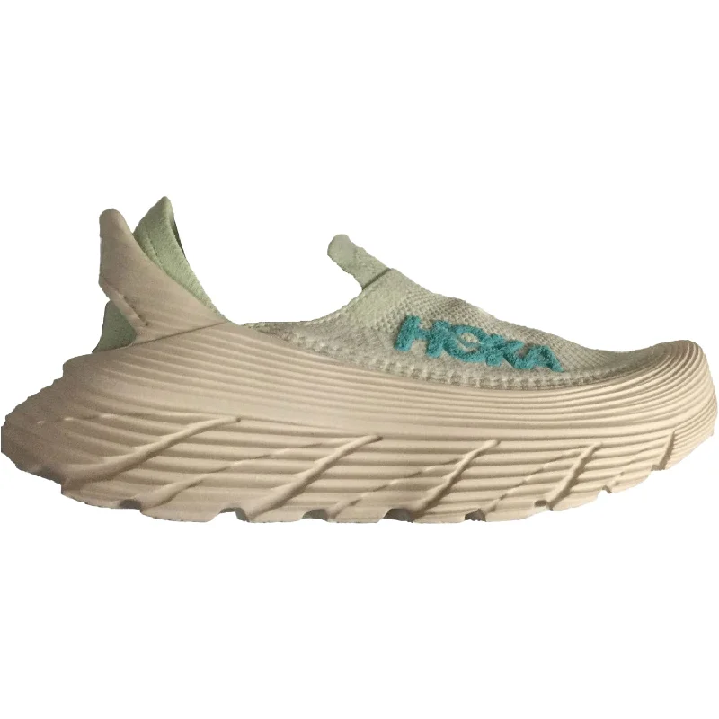 Unisex Hoka Restore TC Frost/Rose Gold Mesh Striped Shoe Style  