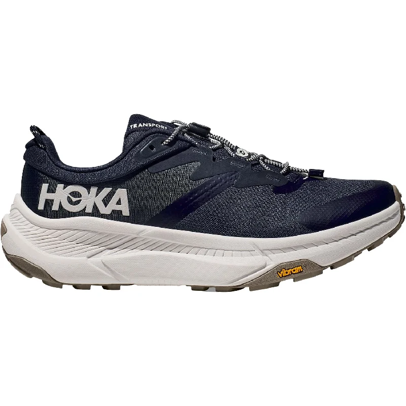 Men's Hoka Transport Varsity Navy/White Mesh Camouflage Print Boot Style  