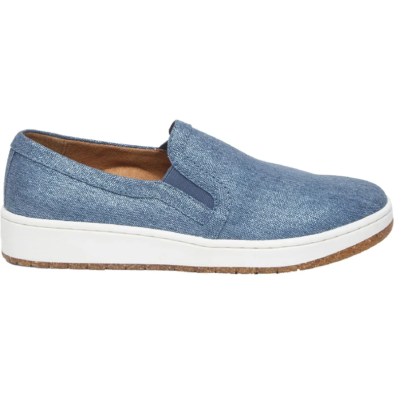 Women's Aetrex Cameron Denim Canvas Distressed Leather Shoe Style  