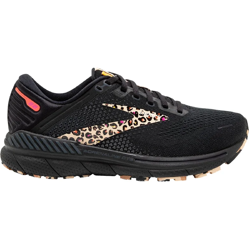 Women's Brooks Adrenaline GTS 22 Black/Ebony/Citrus Mesh Mod Oxford Design  