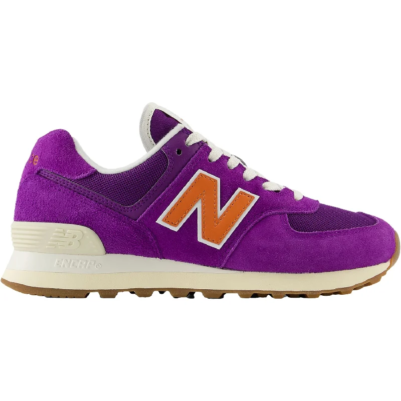 Women's New Balance WL574GT2 Concord Grape/Infield Clay/Sea Salt Suede Inflatable Shoe Look Women's New Balance WL574GT2 Concord Grape/Infield Clay/Sea Salt Suede Inflatable Shoe Look