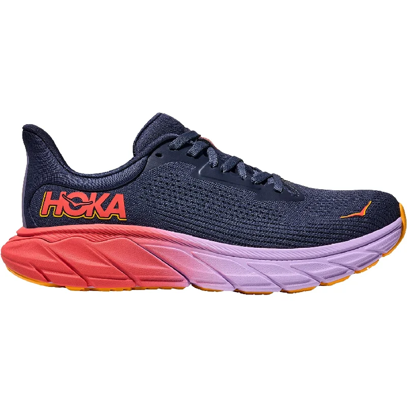 Women's Hoka One One Arahi 7 Nautical Dusk/Varsity Navy Sustainable Shoe Design  