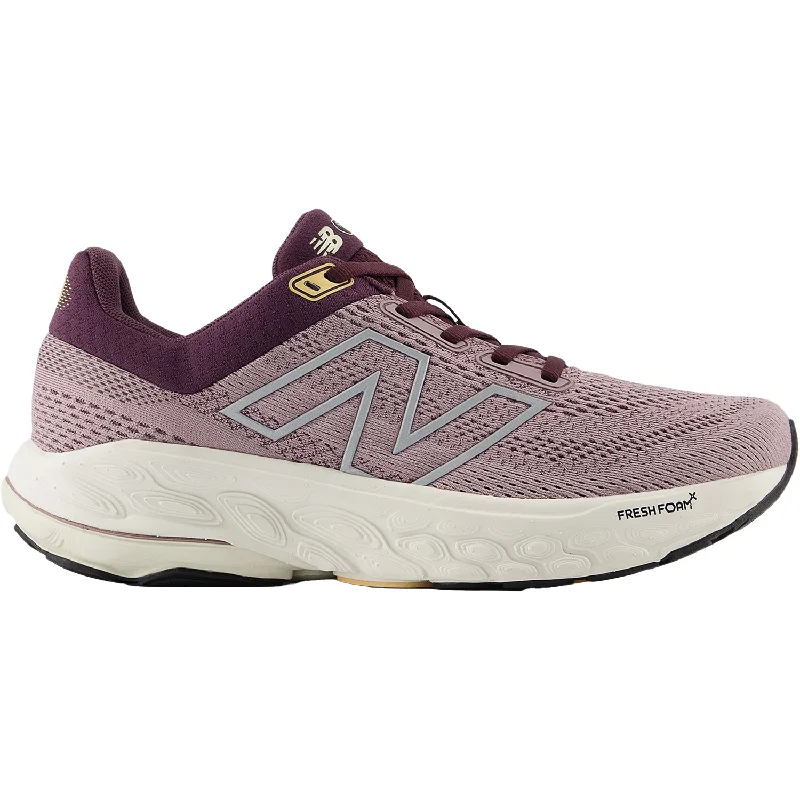 Women's New Balance Fresh Foam X W860J14 Ice Wine/Plum Brown/Silver Metallic Mesh Monochromatic Shoe Look Women's New Balance Fresh Foam X W860J14 Ice Wine/Plum Brown/Silver Metallic Mesh Monochromatic Shoe Look