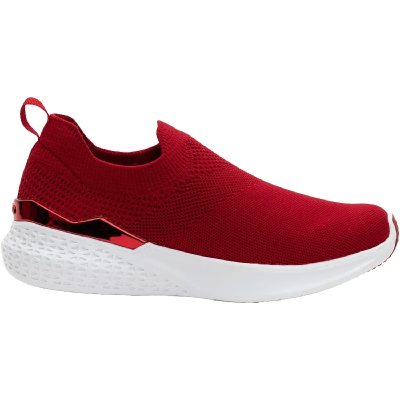 Women's Ara Medina Red Wovenstretch Loose - Fit Slipper Style  