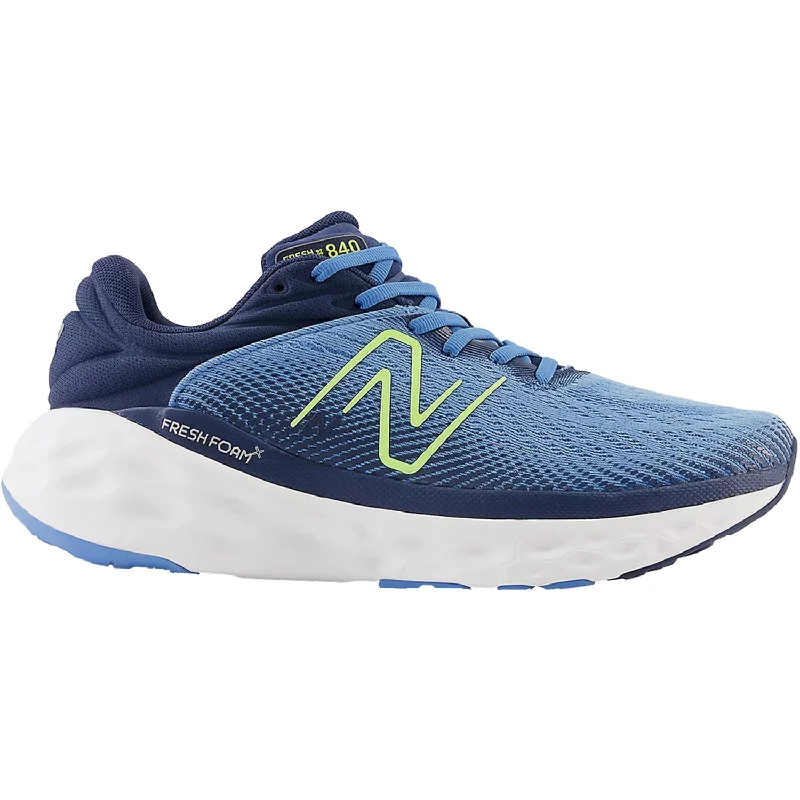 Men's New Balance M840FLN Fresh Foam X Heritage Blue Mesh Zip - Up Boot Style  