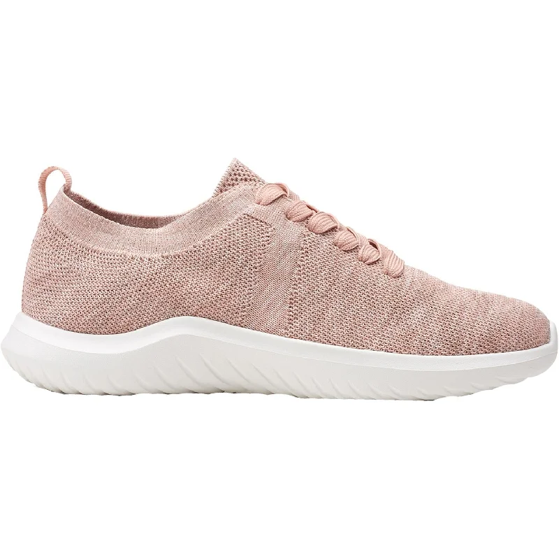 Women's Clarks Cloudsteppers Nova Glint Light Pink Knit Fabric Vintage Oxford Appeal Women's Clarks Cloudsteppers Nova Glint Light Pink Knit Fabric Vintage Oxford Appeal