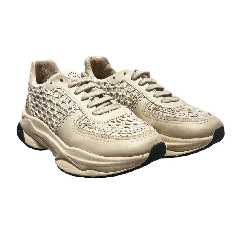 LOEFFLER RANDALL/Low-Sneakers/Leather/CRM/NET DESIGN Edwardian Shoe Look  