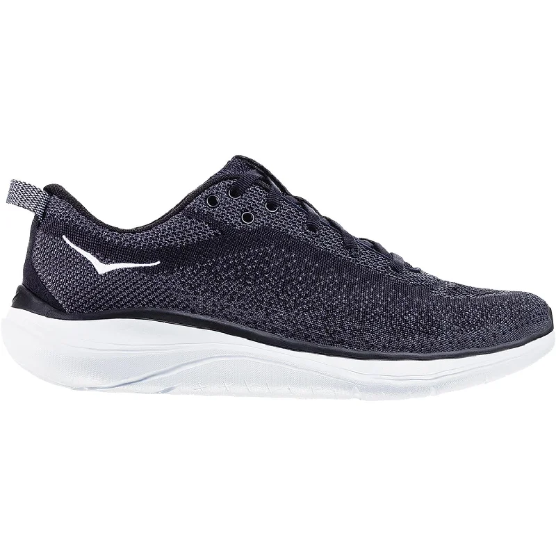 Women's Hoka One One Hupana Flow Black/Dark Shadow Knit Fabric Aesthetic  