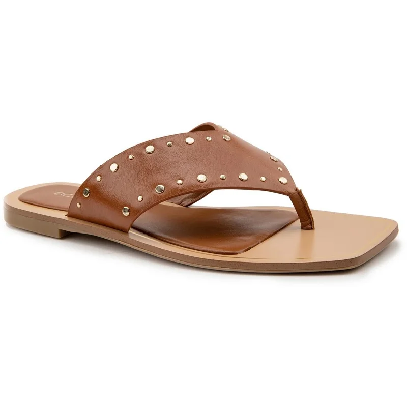 BCBGeneration Womens IXINA Leather Thong Sandals Hemp - Material Shoe Style  