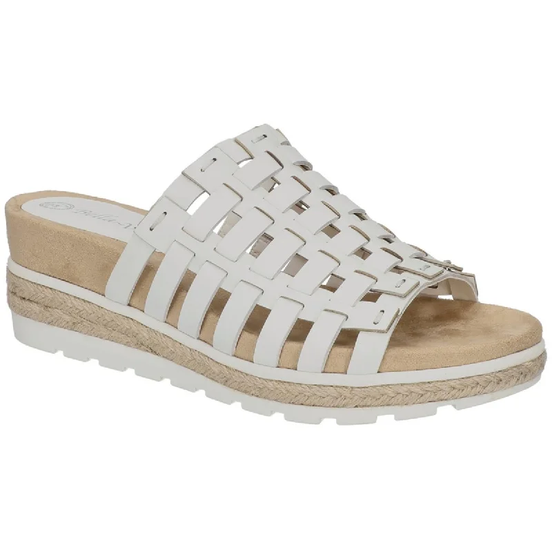 Bella Vita Womens Oaklynn Leather Espadrille Platform Sandals Bespoke Shoe Aesthetic 