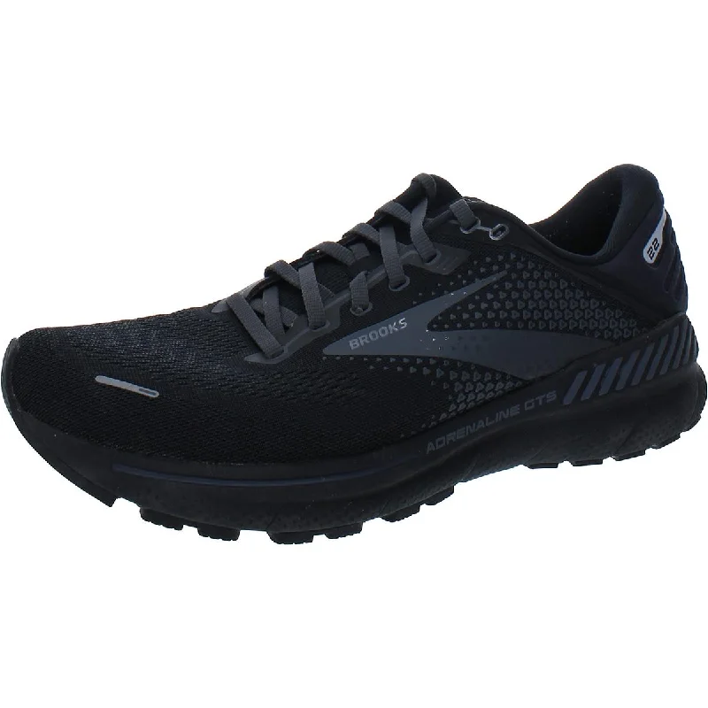Brooks Mens Adrenaline GTS 22 Fitness Workout Athletic and Training Shoes Zip - Up Boot Style  